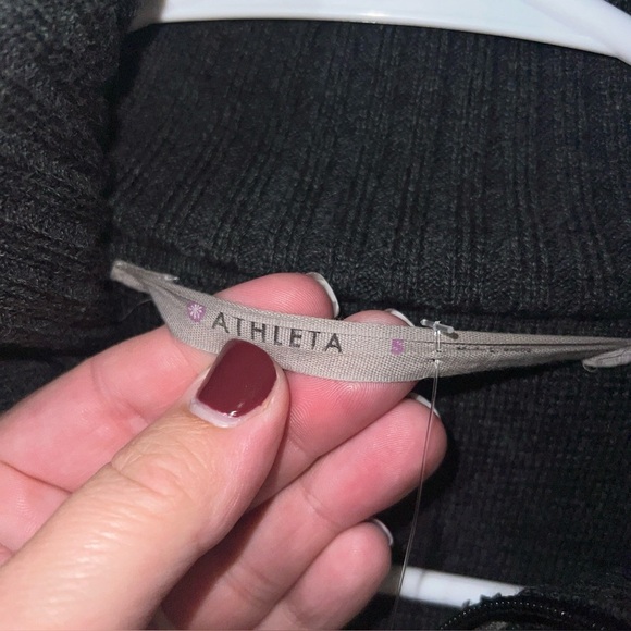 Athleta Sweater Coat Full Zip Chill Chaser Small Wool - Picture 4 of 5